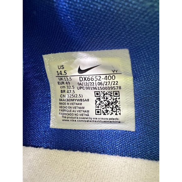 Nike Zoom Freak 4 TB Low Game Royal Basketball Shoes Men’s Size 14.5 main image 5